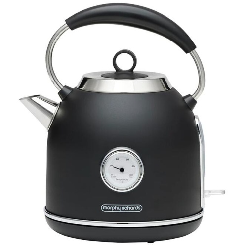 Morphy Richards Boutique 1.7L Retro Kettle Black