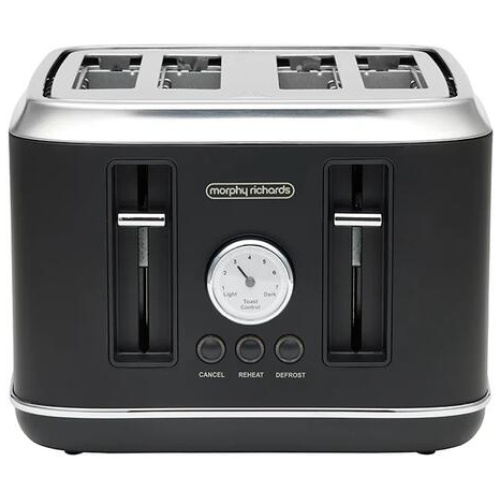 Morphy Richards Boutique 4 Slice Retro Toaster Black