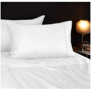 Morrissey 1700TC Cotton Rich Sheet Set White Queen