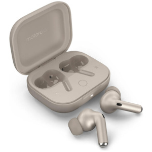Motorola Moto Buds+ Noise Cancellation In-Ear Headphones - Sand