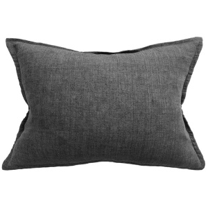 Mulberi Arcadia Linen Cushion - Black by Interior Secrets - AfterPay Available