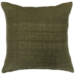 Mulberi Indira Linen Cushion - Military by Interior Secrets - AfterPay Available