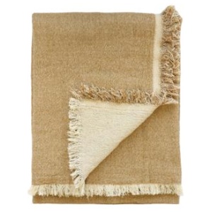Mulberi Papyrus Throw - Mustard by Interior Secrets - AfterPay Available