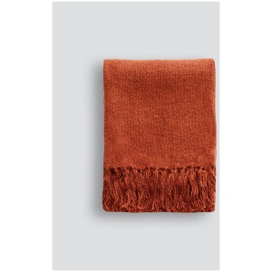 Mulberi Serenade Throw - Burnt Orange by Interior Secrets - AfterPay Available