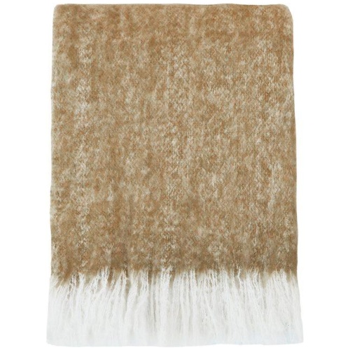 Mulberi Sorrento Wool Blend Throw - Caramel by Interior Secrets - AfterPay Available