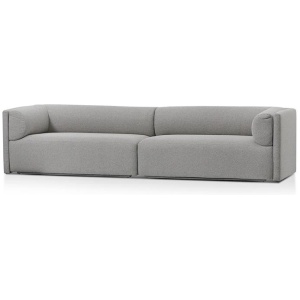 Mullen 4 Seater Fabric Sofa - Grey by Interior Secrets - AfterPay Available