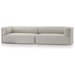 Mullen 4 Seater Fabric Sofa - Sterling Sand by Interior Secrets - AfterPay Available