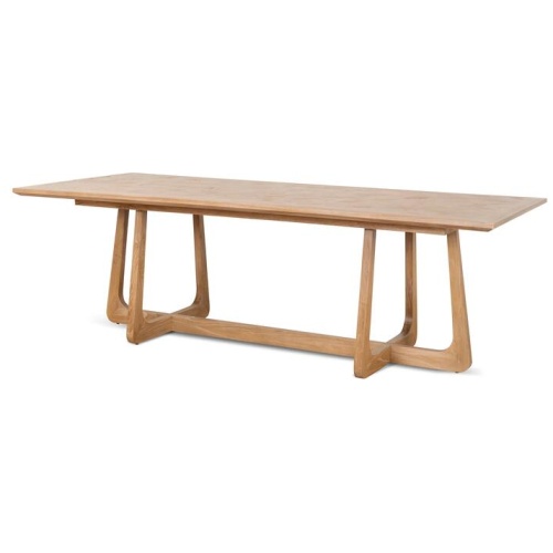 Mullins 2.4m Oak Dining Table - Natural by Interior Secrets - AfterPay Available