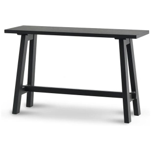 Murillo 1.2m Wooden Console Table - Full Black by Interior Secrets - AfterPay Available
