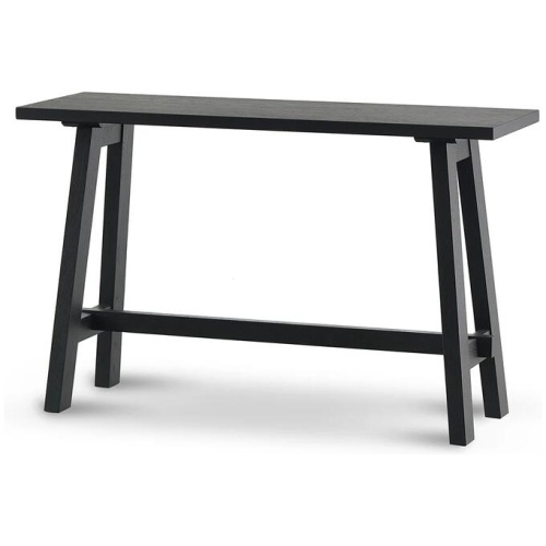 Murillo 1.2m Wooden Console Table - Full Black by Interior Secrets - AfterPay Available