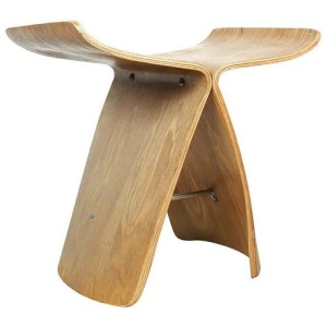 NNEOBA Creative Wood Butterfly Stool