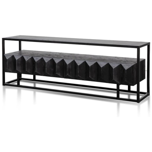 Nadine 1.8m TV Entertainment Unit - Full Black by Interior Secrets - AfterPay Available