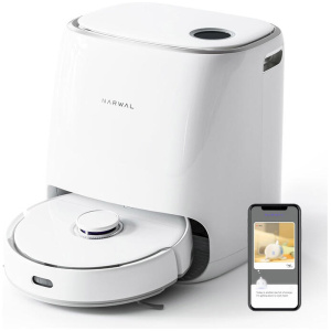 Narwal Freo Robotic Vacuum and Mop Cleaner Versatile Self Mop Clean w/ DirtSense and Auto Washing