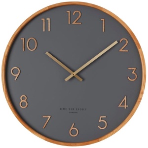 Navi 35cm Wall Clock - Charcoal by Interior Secrets - AfterPay Available