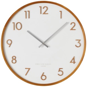 Navi 35cm Wall Clock - White by Interior Secrets - AfterPay Available