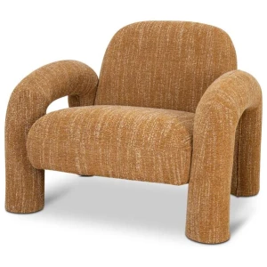 Nico Fabric Armchair - Ginger Brown by Interior Secrets - AfterPay Available