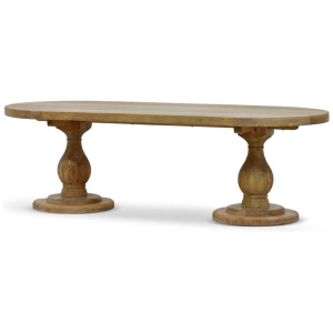 Nihal 2.4m Dining Table - Natural by Interior Secrets - AfterPay Available