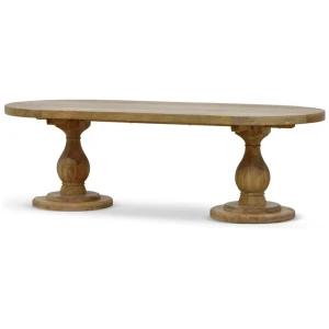Nihal 2.4m Dining Table - Natural by Interior Secrets - AfterPay Available