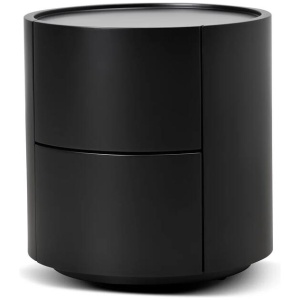 Nithya Bedside Table - Full Matte Black by Interior Secrets - AfterPay Available