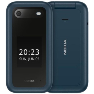 Nokia 2660 Flip (Dual Sim, 2.8 inches, 32GB, 4G) - Anzo Blue