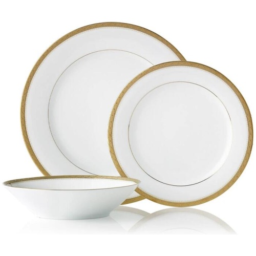 Noritake Charlotta 12 Piece Dinner Set Gold
