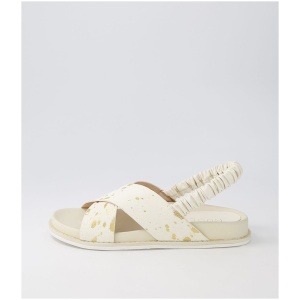 Nude Amethyst Nu Gold Pony Pony Leather Gold Pony Sandals Womens Shoes Casual Sandals Flat Sandals