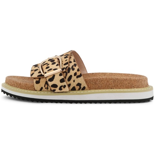 Nude Brea Nu Leopard Pony Leopard Sandals Womens Shoes Casual Sandals Flat Sandals