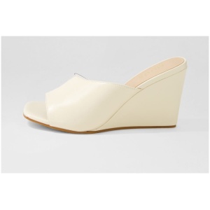 Nude Goldie Nu White Clear Leather White Clear Sandals Womens Shoes Casual Heeled Sandals