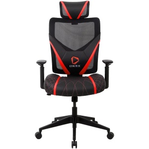 ONEX GE300 Ergonomic Breathable Mesh Office/Gaming Chair - Red/Black