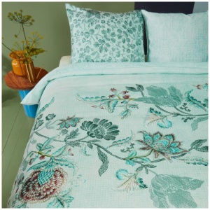 Oilily Amelie Sits Mix Green Oilily Cotton Sateen Quilt Cover Sets by Bedding House King