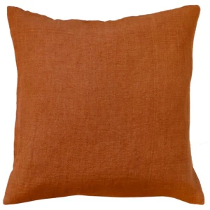 Ollo Adria Linen & Cotton Cushion - Rust by Interior Secrets - AfterPay Available