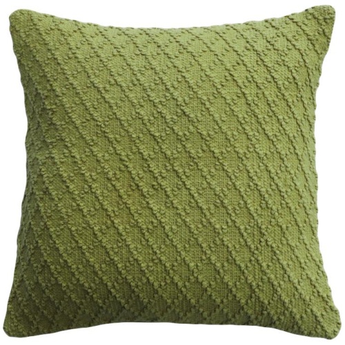 Ollo Kapiti Textured Check Cotton Cushion - Moss Green by Interior Secrets - AfterPay Available