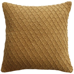 Ollo Kapiti Textured Check Cotton Cushion - Tan by Interior Secrets - AfterPay Available
