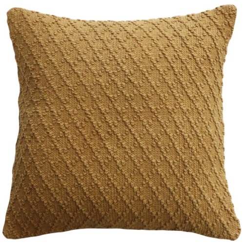 Ollo Kapiti Textured Check Cotton Cushion - Tan by Interior Secrets - AfterPay Available