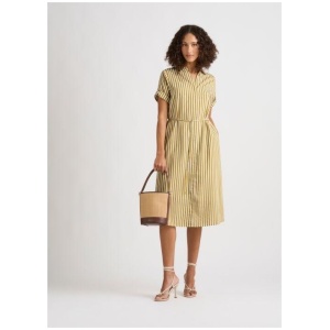 Olympia Stripe Shirt Dress