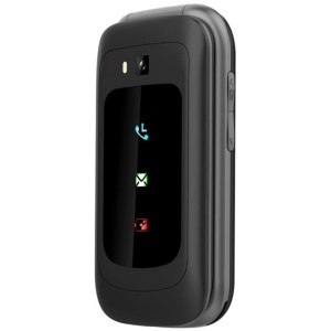 Opel Mobile 4G TouchFlip (2.8", Big Button, Flip Phone) - Black