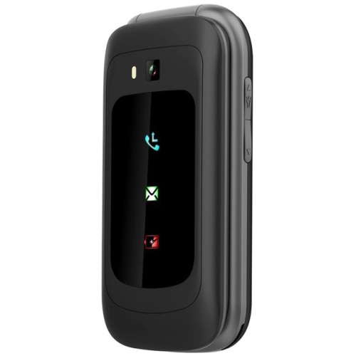 Opel Mobile 4G TouchFlip (2.8", Big Button, Flip Phone) - Black