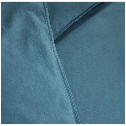 Organic Cotton Basic Blue Grey Quilt Cover Sets by Bedding House King