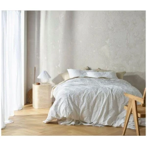 Orion White Quilt Cover by Vintage Design Homeware King