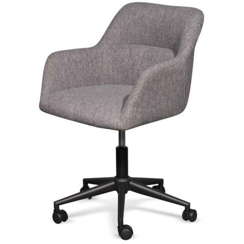 Osian Fabric Office Chair - Lead Grey by Interior Secrets - AfterPay Available