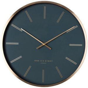 Otto 40cm Wall Clock - Petrol Blue by Interior Secrets - AfterPay Available