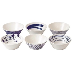 Pacific Bowls Set of 6 Size 16cm by Royal Doulton