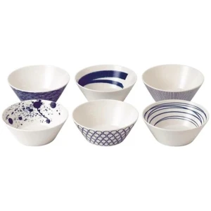 Pacific Bowls Set of 6 Size 16cm by Royal Doulton