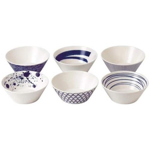 Pacific Bowls Set of 6 Size 16cm by Royal Doulton
