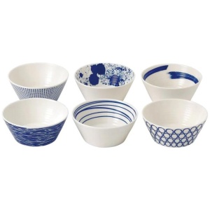 Pacific Set of 6 Bowls Size 11cm by Royal Doulton