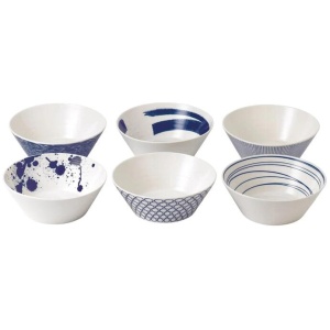 Pacific Set of 6 Noodle Bowls Size 21cm by Royal Doulton
