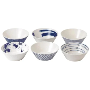 Pacific Set of 6 Noodle Bowls Size 21cm by Royal Doulton