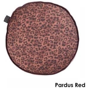 Pardus Round Cotton Red Cushion by Bedding House