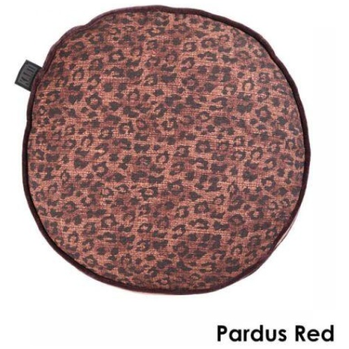Pardus Round Cotton Red Cushion by Bedding House