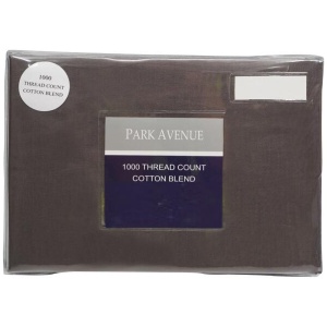 Park Avenue 1000TC Cotton Blend Sheet & Pillowcases Set Hotel Quality Bedding - Single - Charcoal